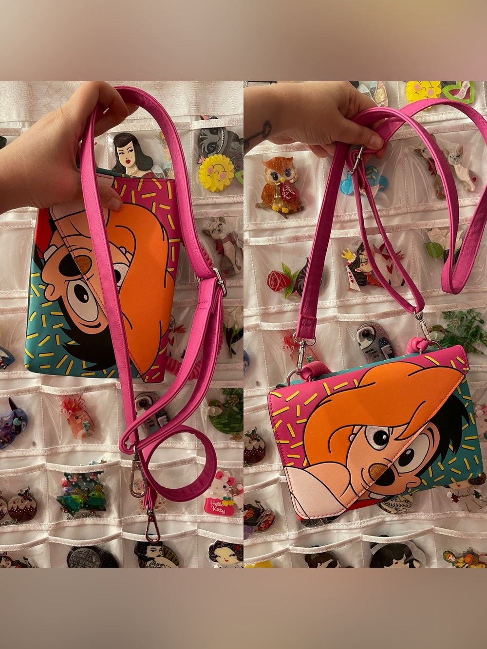 NWOT Loungefly Disney_A Goofy Movie Max Roxanne Split Crossbody bag+wallet SET - Picture 14 of 17